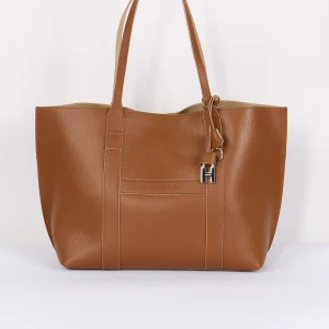 Shopping Script Media Pelle Marrone