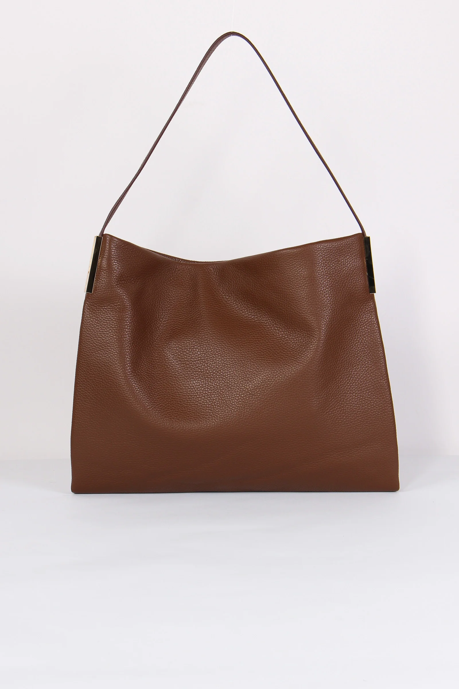 Borsa Pelle Piegata Coffee - immagine 5