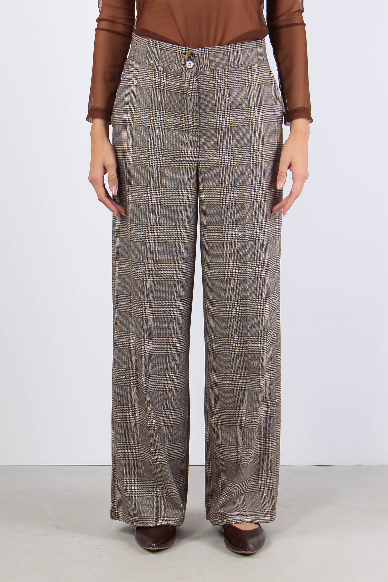 Pantalone Palazzo Galles Paill Nocciola/moro - immagine 3