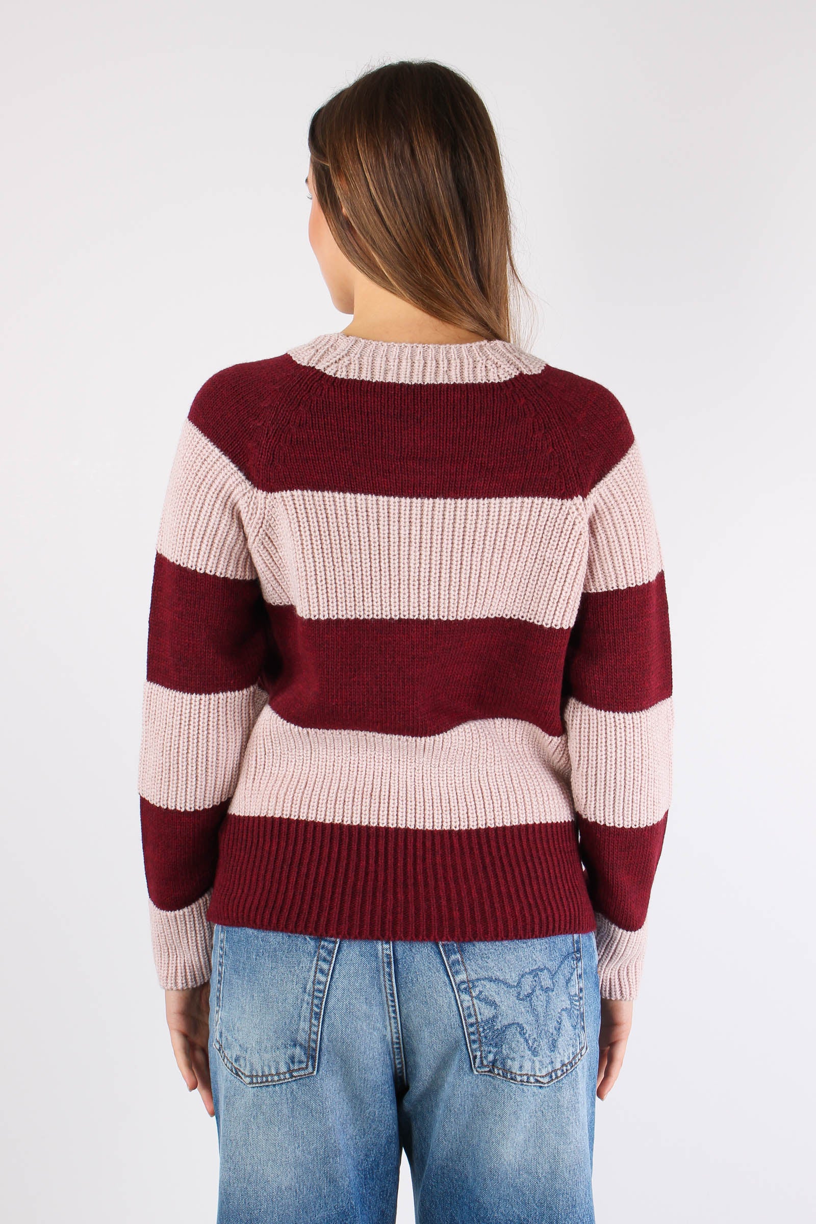 Maglia Riga Paillettes Rosa/bordeaux - immagine 6