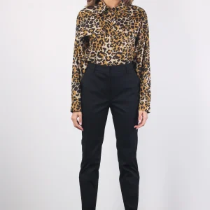 Stemma Pantalone Cotone Nero