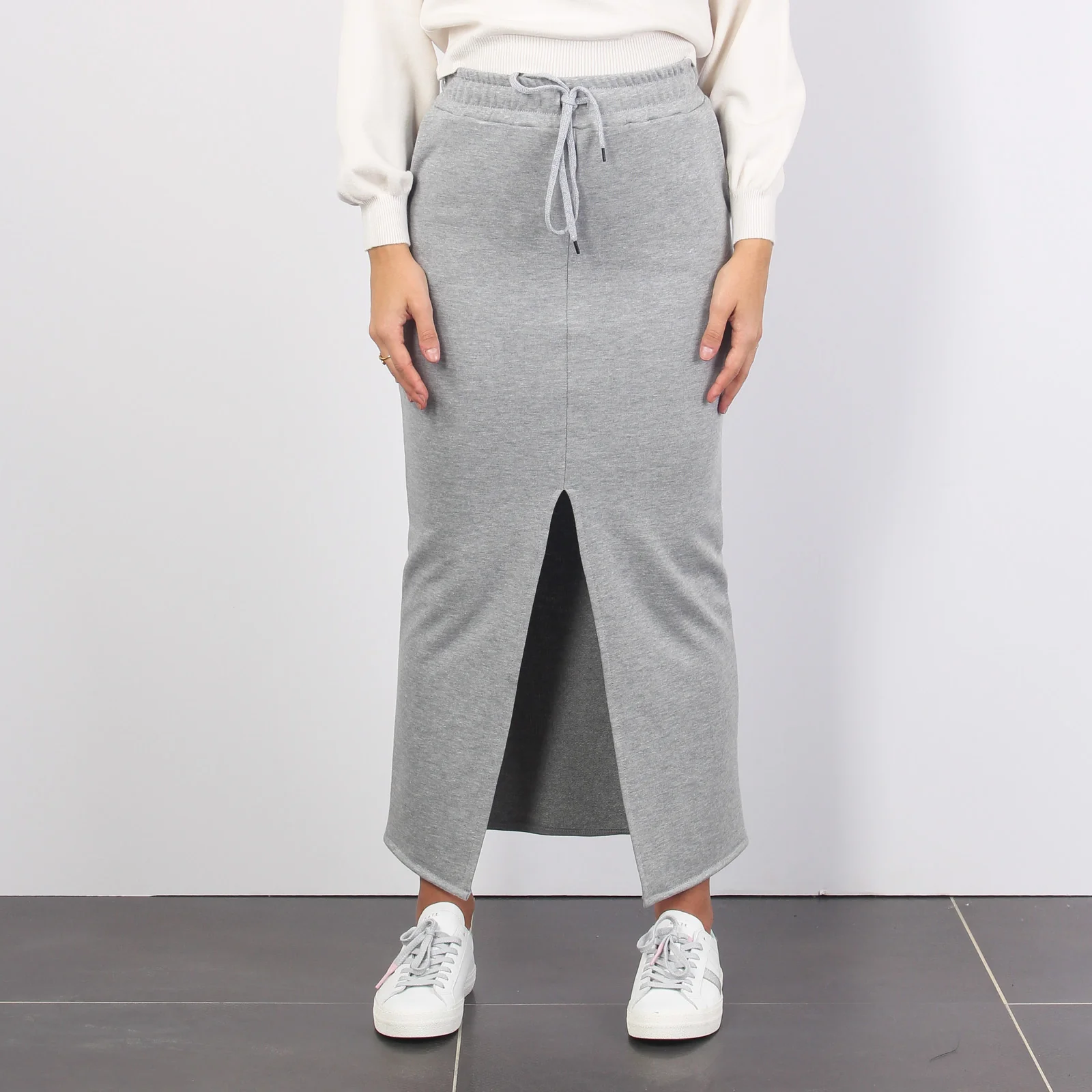 Gonna Felpa Spacco Grigio - immagine 9
