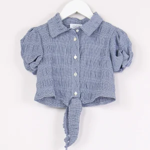 Camicia Mini Vichy Blu/bianco