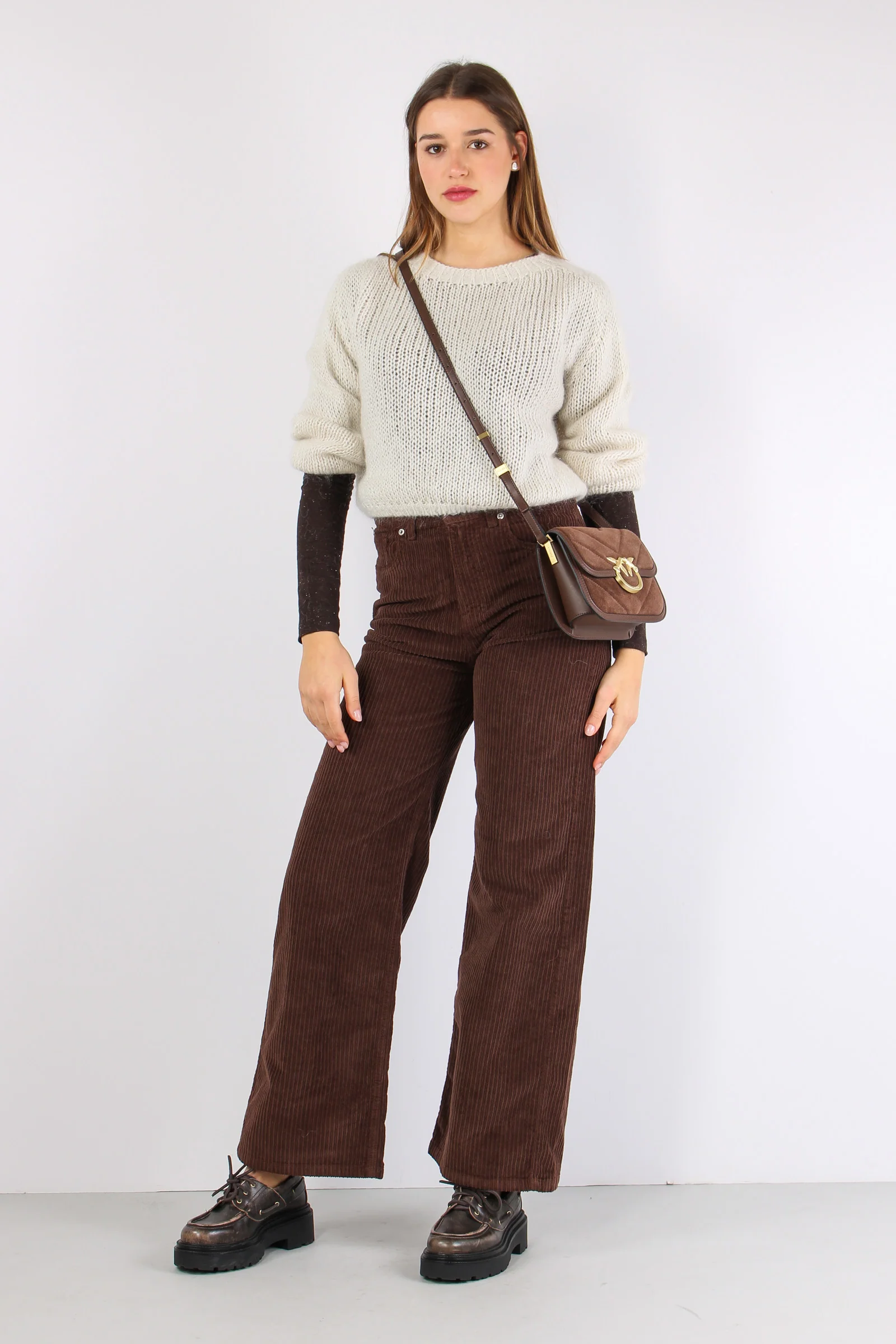 Maglia Scatoletta Filo Lurex Crema - immagine 2