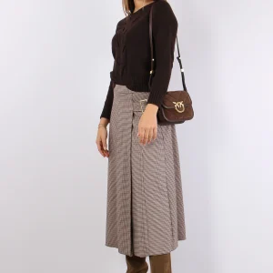 Maglia Viscosa Treccia Central Moro