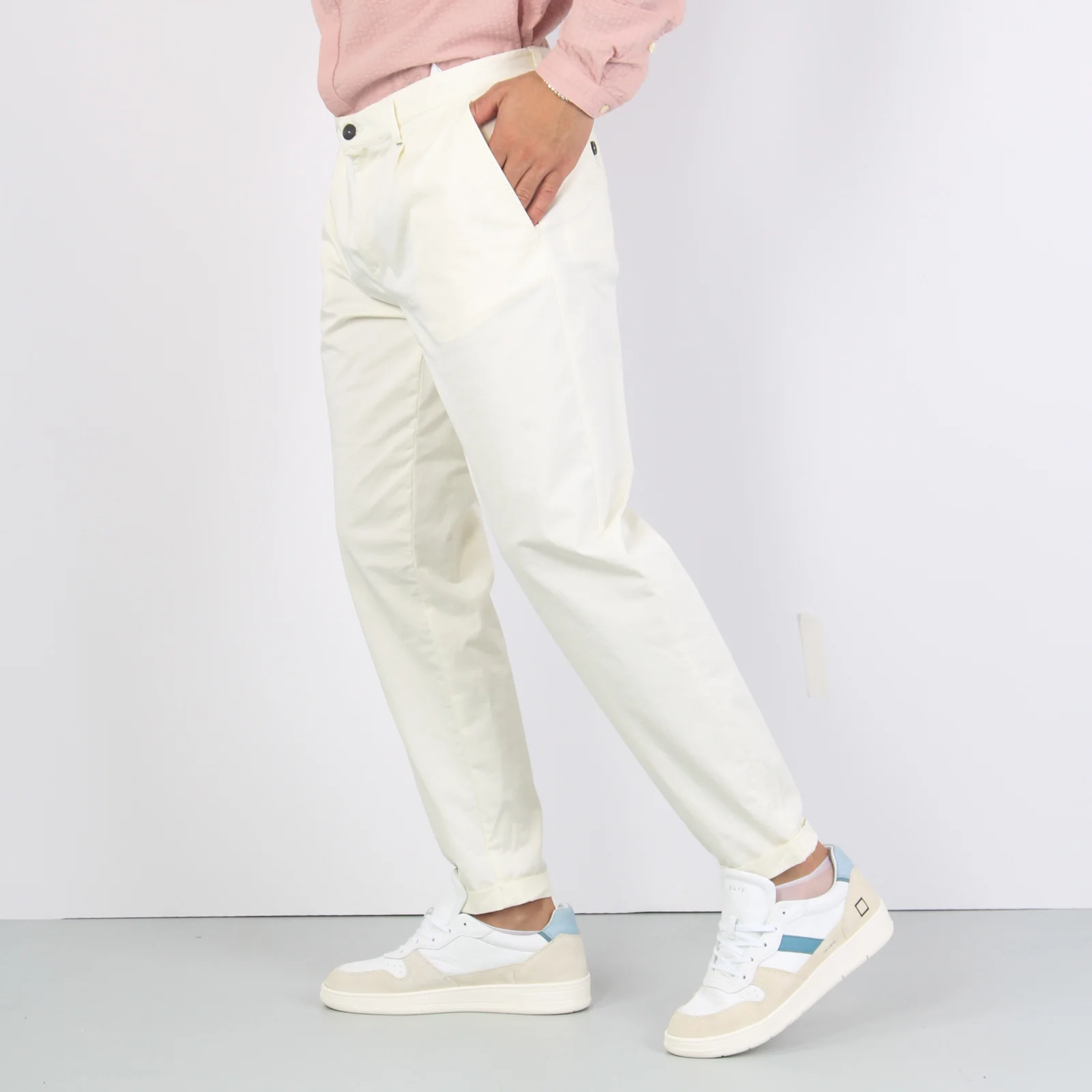 Tester Pantalone Rasatello Latte - immagine 9