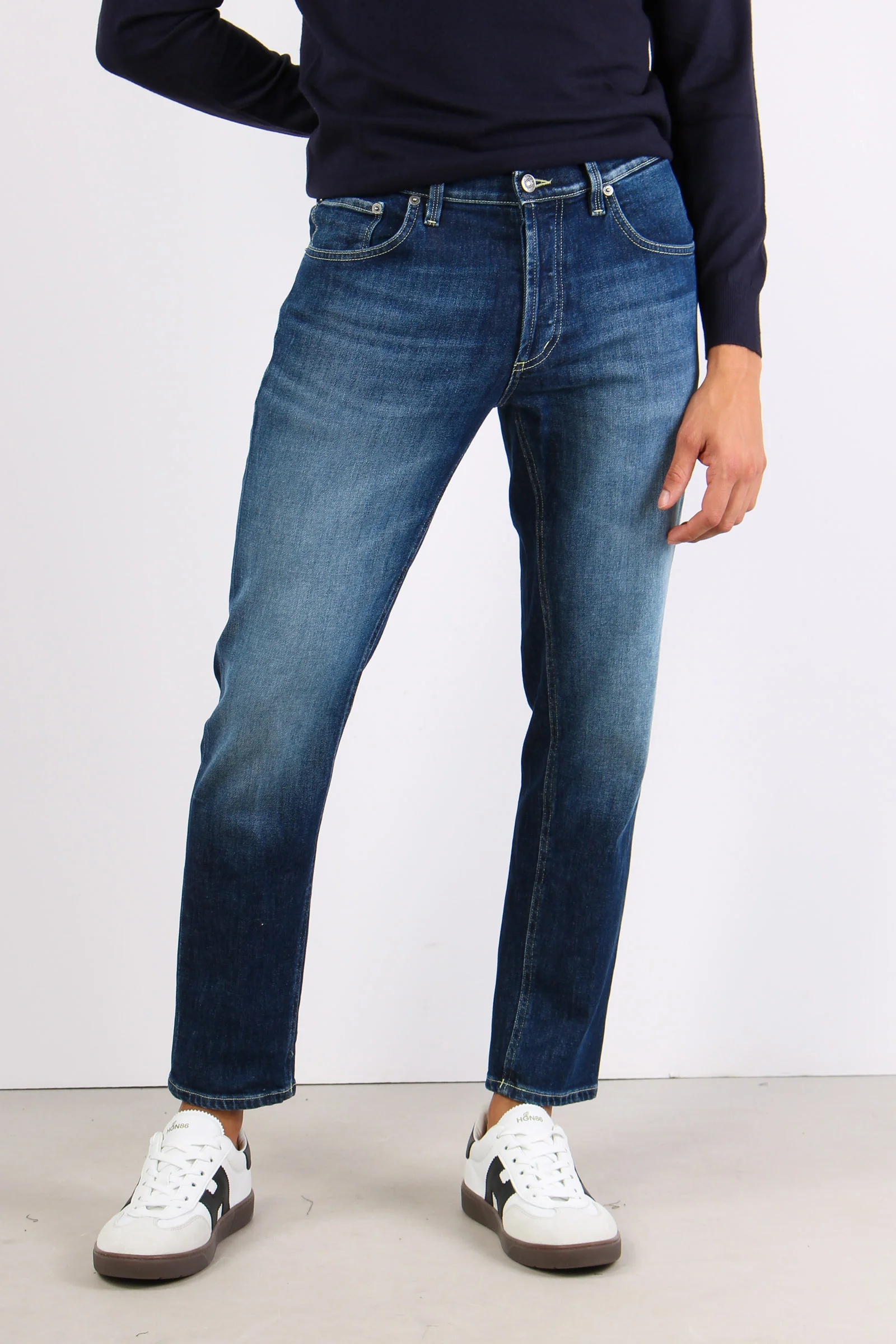 Brighton Denim Micro Rotture Denim Medio - immagine 3