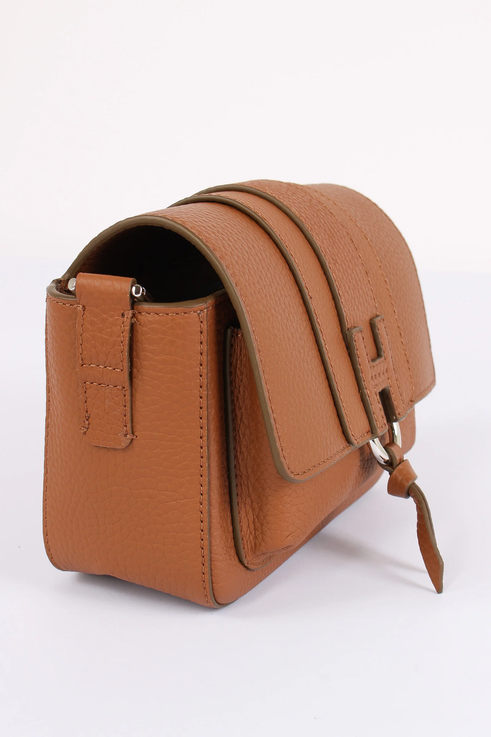 Borsa Tracolla Pelle Nappa Marrone - immagine 7