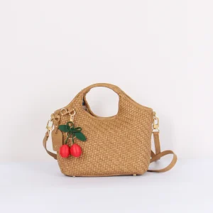 Zelda Shopping Mini Intreccio Sabbia