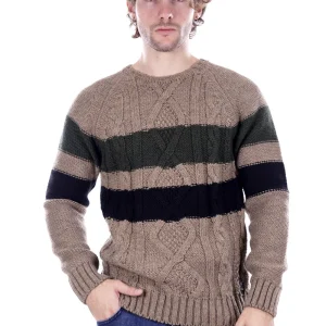 Gianni Lupo Maglione Beige Da Uomo