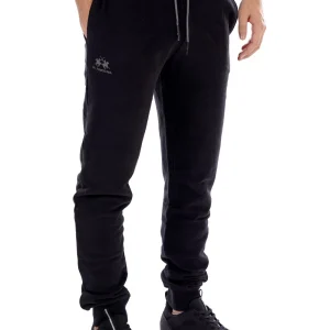 La Martina Pantalone Nero Da Uomo