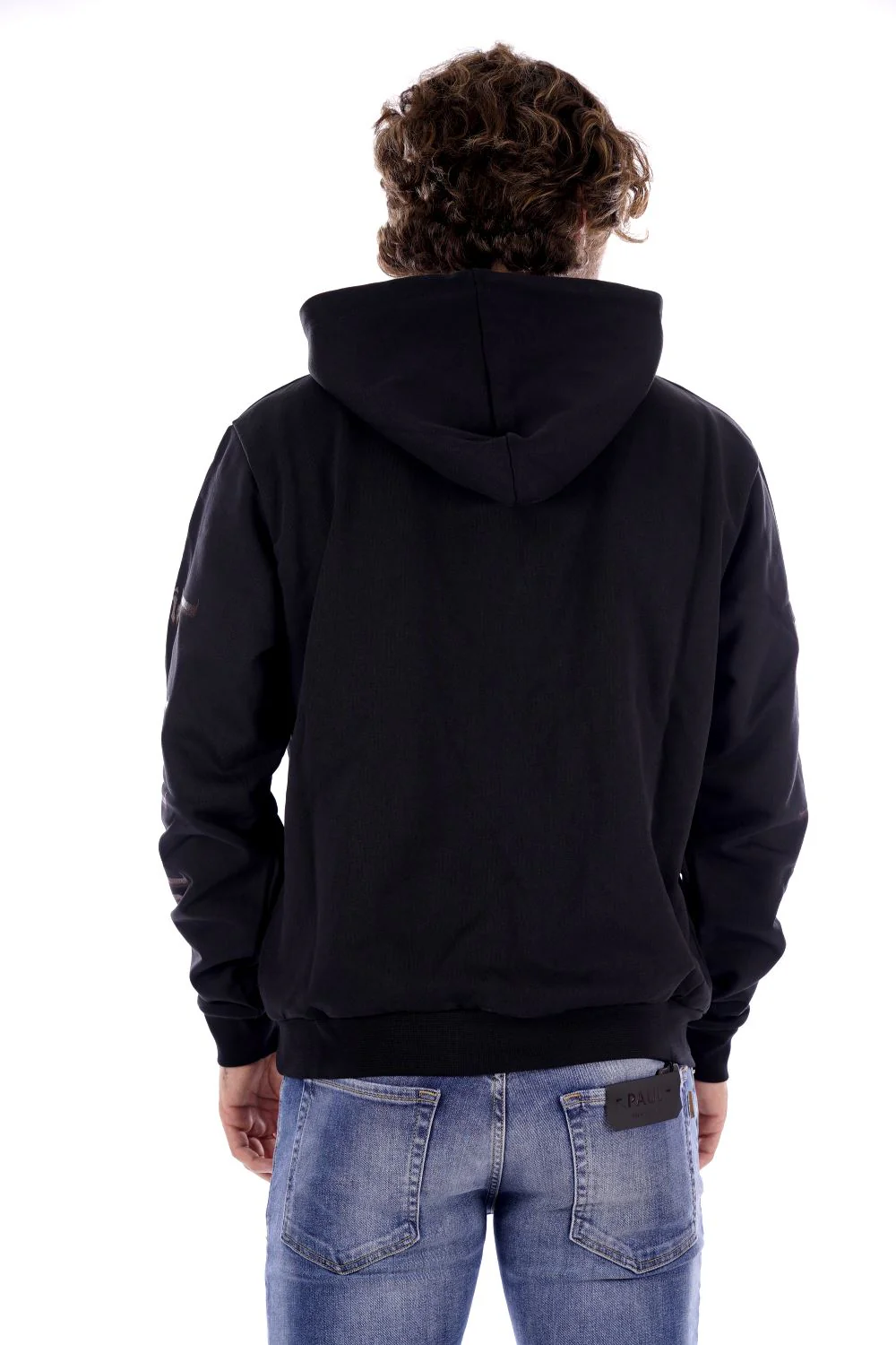 Phobia Felpa Nera Da Uomo - immagine 4