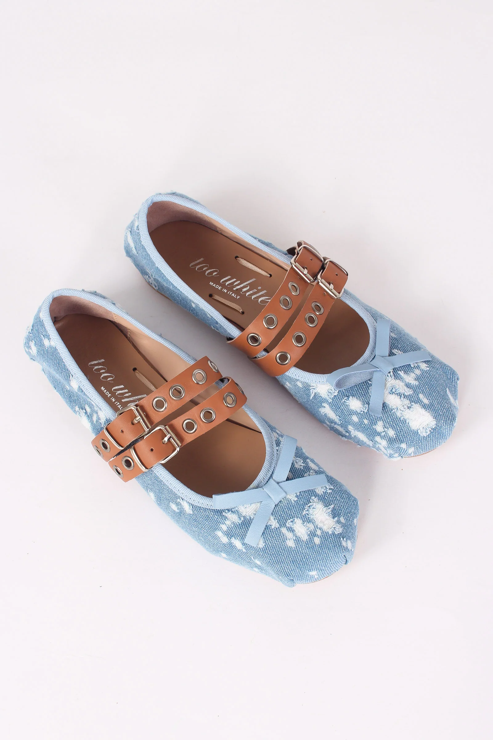 Ballerina Fibbia Borchie Vera Jeans/camel - immagine 9