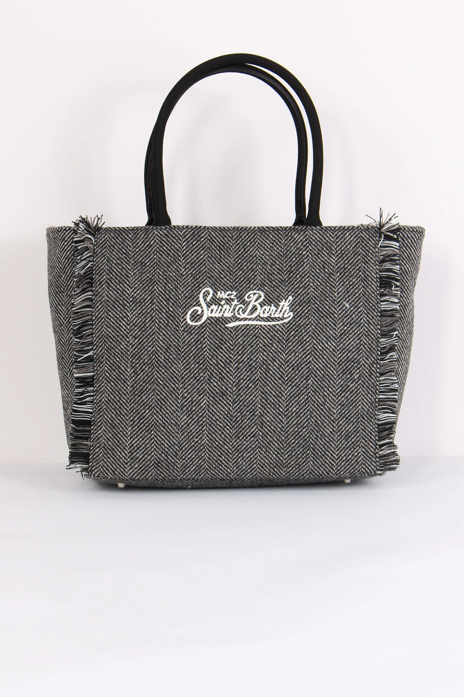 Borsa Tracolla Spinata Nero/bianco - immagine 4