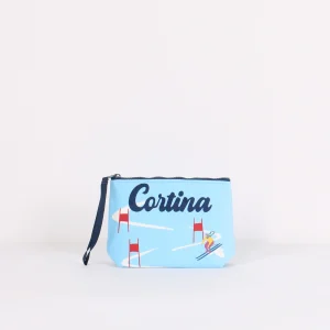 Pochette Cortina Ski Race Azzurro