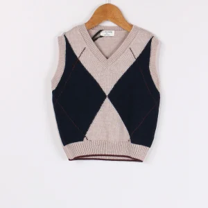 Gilet Losanga Tortora