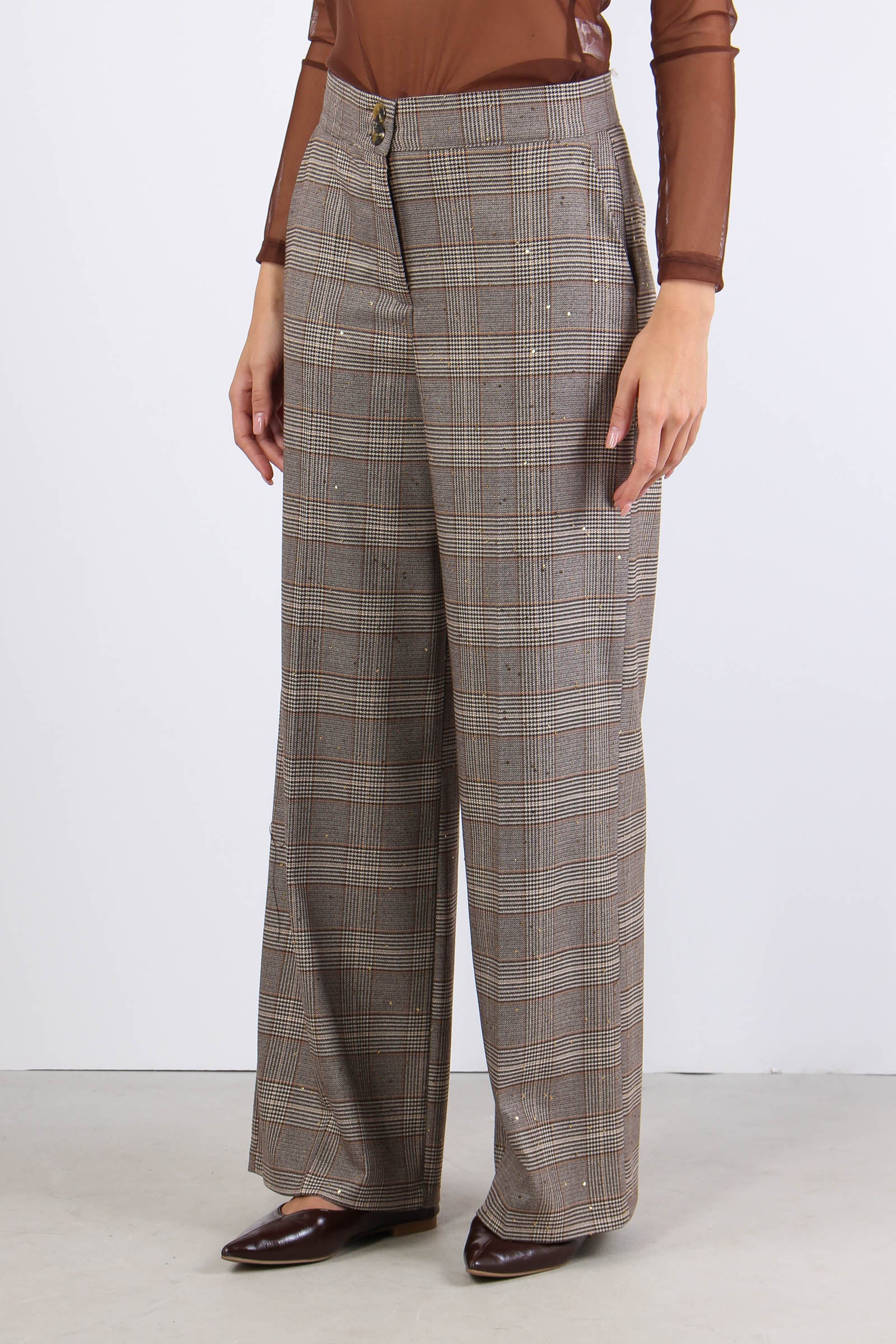 Pantalone Palazzo Galles Paill Nocciola/moro - immagine 7