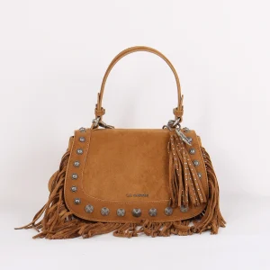 Borsa 1 Manico Suede Borchie Cotto
