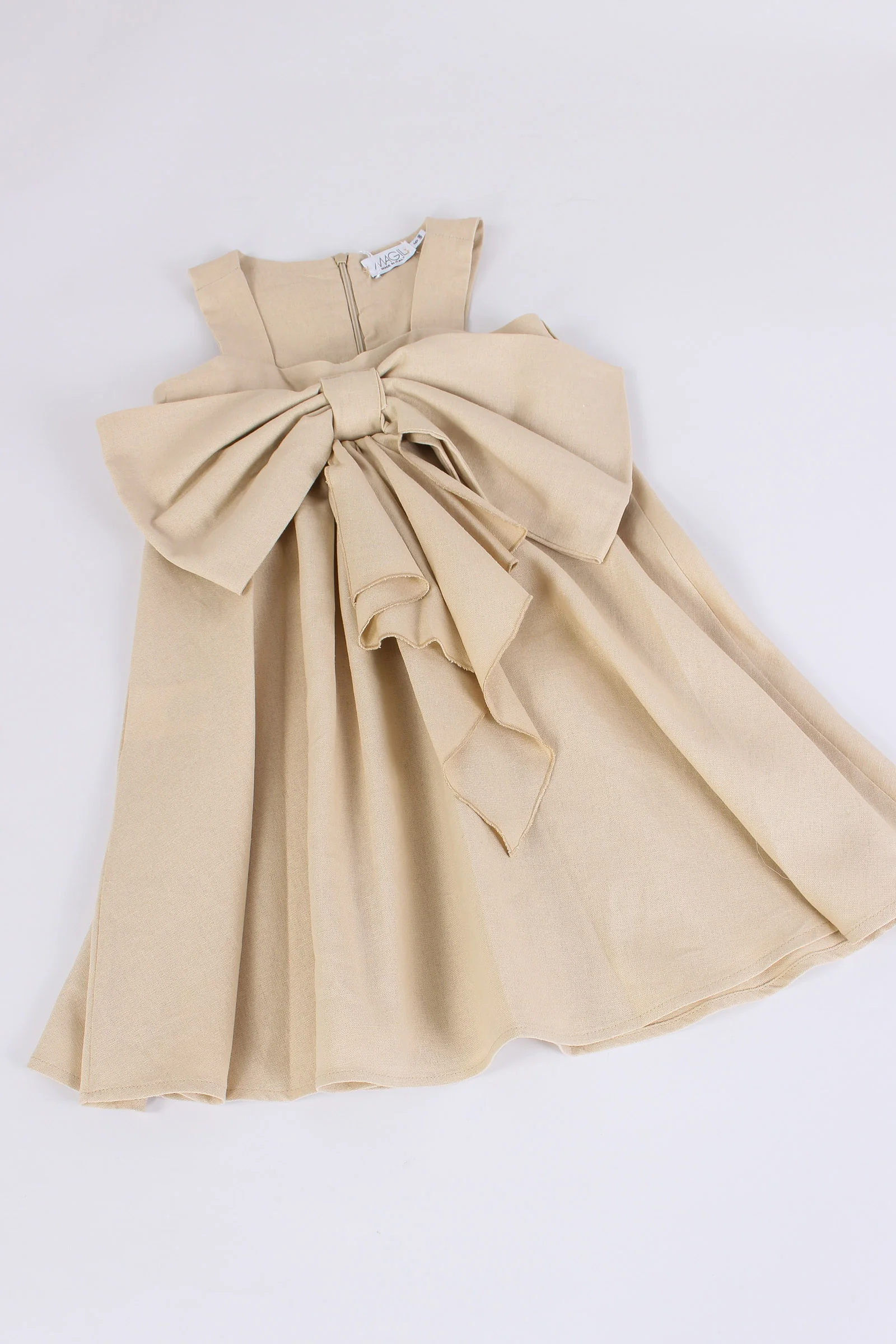 Abito Lino Fiocco Davanti Fantasia - immagine 5