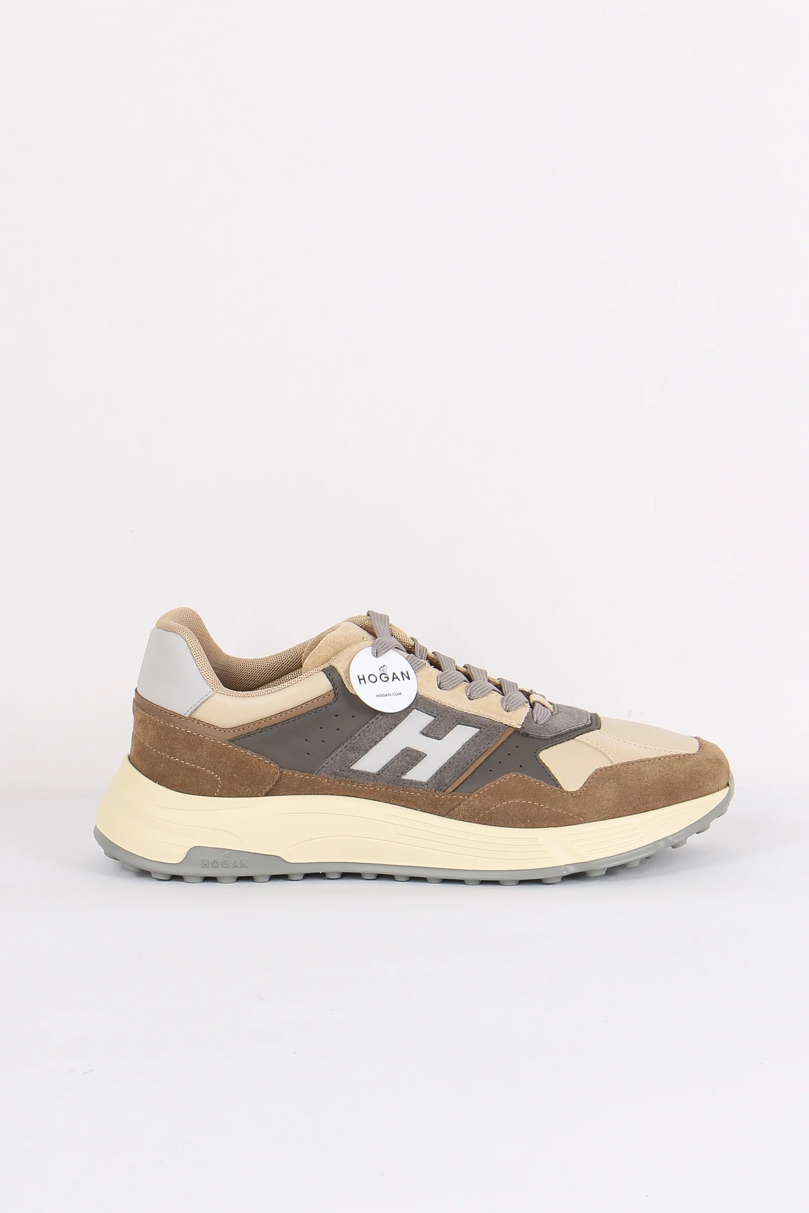 Sneaker Hyperlight Camoscio Marrone/beige - immagine 2