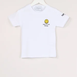T-shirt Ricamo Smile White