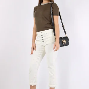 Koons Pantalone Velluto Mille Panna