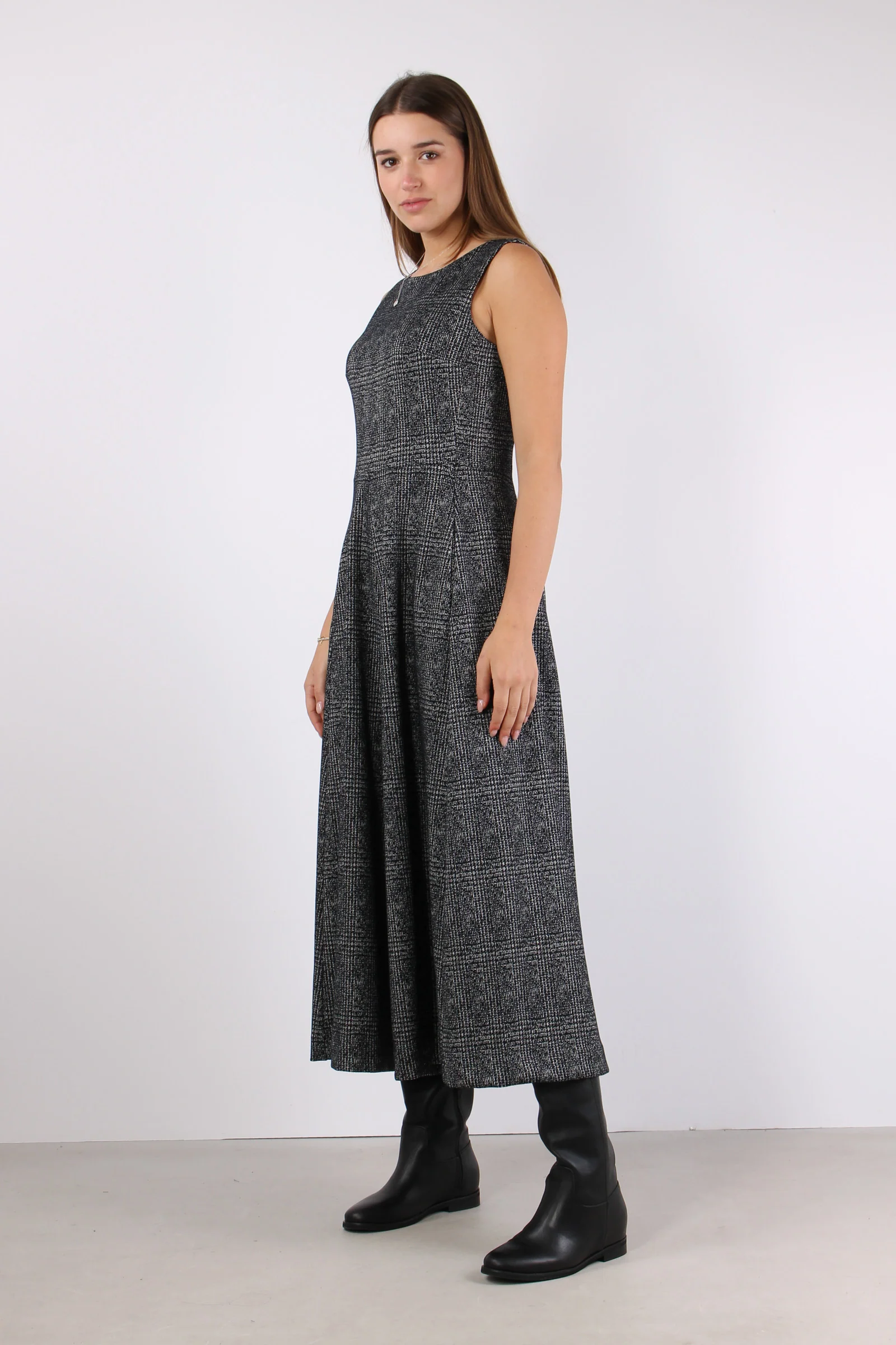 Tuta Pantalone Palazzo Nero/grigio - immagine 4