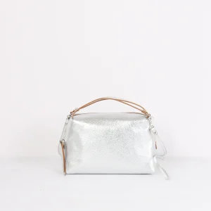 Alifa Mini Bag 2 Manici Meta Silver