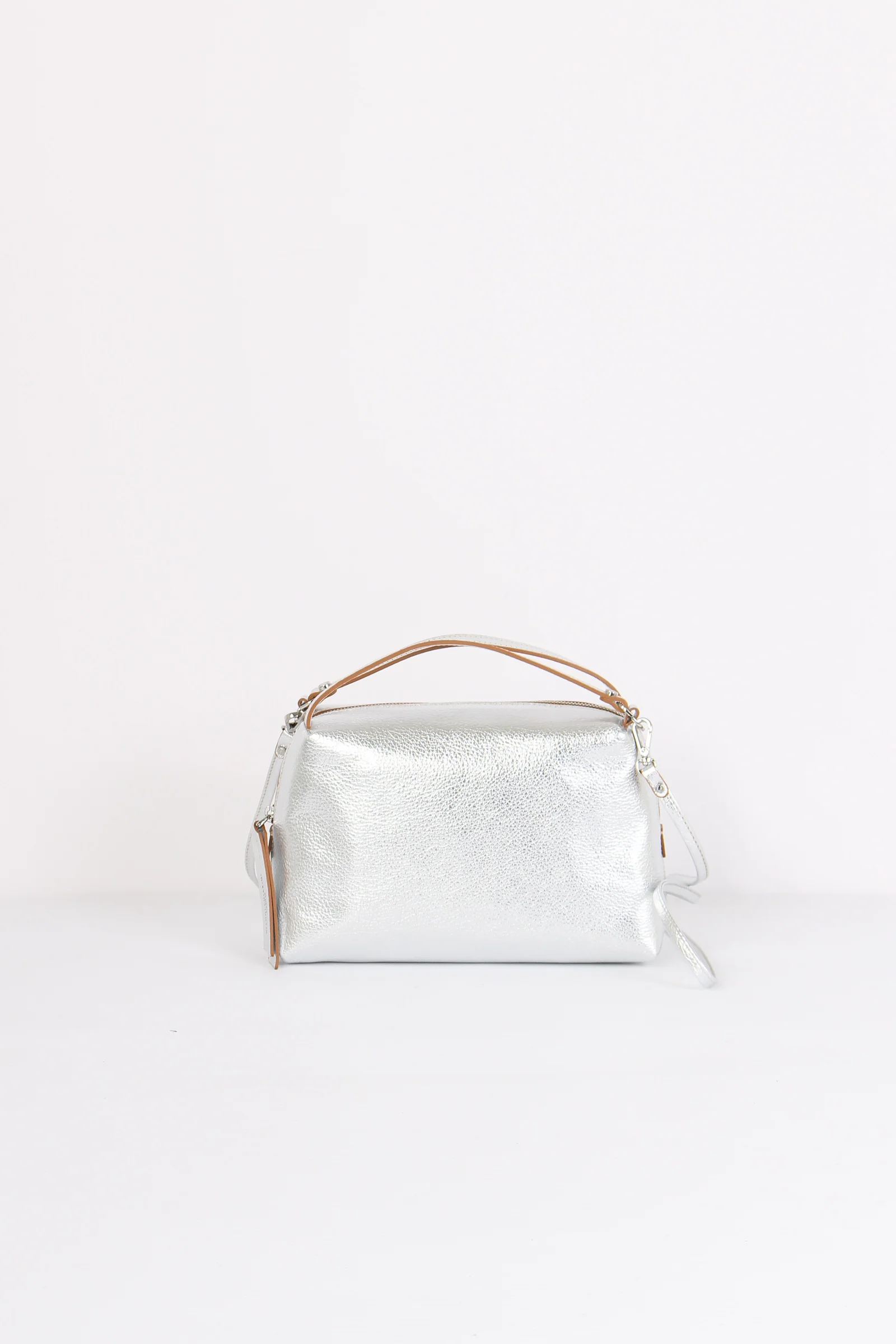 Alifa Mini Bag 2 Manici Meta Silver - immagine 2