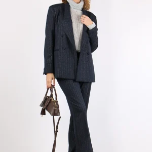 Pantalone Palazzo Filo Lurex Moonlit Ocean