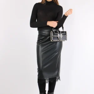 Lounguette Ecopelle Fondo Pizz Nero