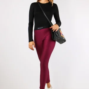 Leggins Elastico Logo Bordeaux