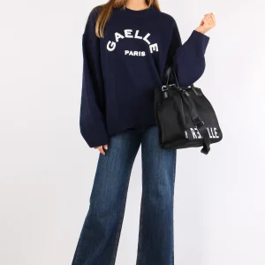 Pullover Logo College Blu