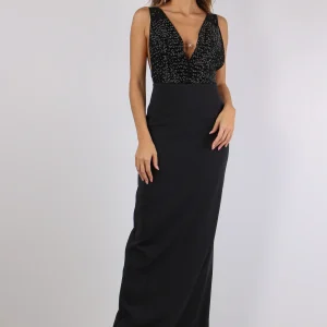 Abito Scavo V Smanicato Nero