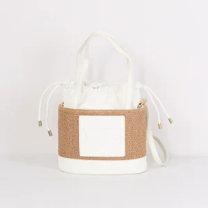 Cat Bauletto Paglia Small Naturale/bianco