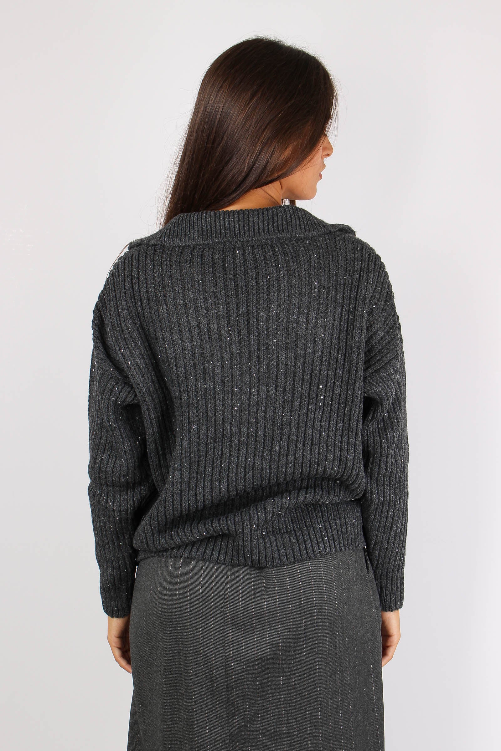 Almerigo Maglia Scavo V Costa Antracite - immagine 5