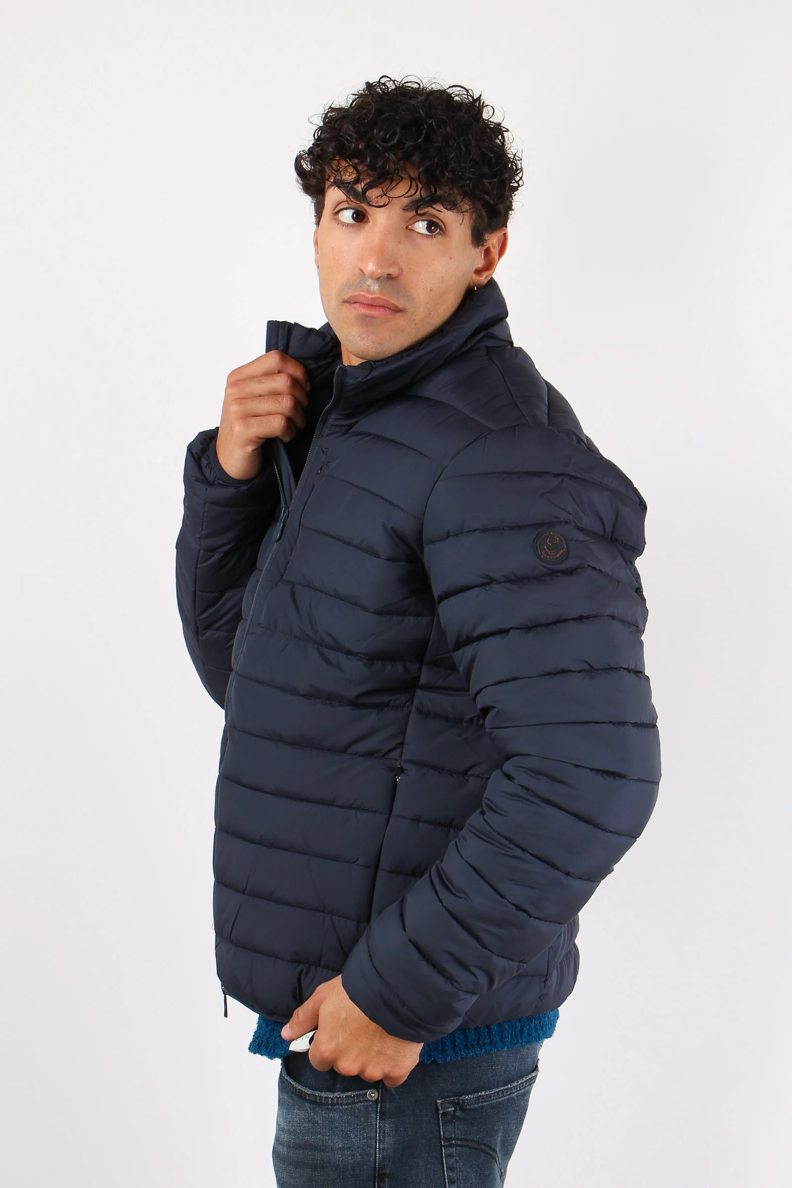 Erion Piumino Collo In Piedi Blue Black - immagine 7