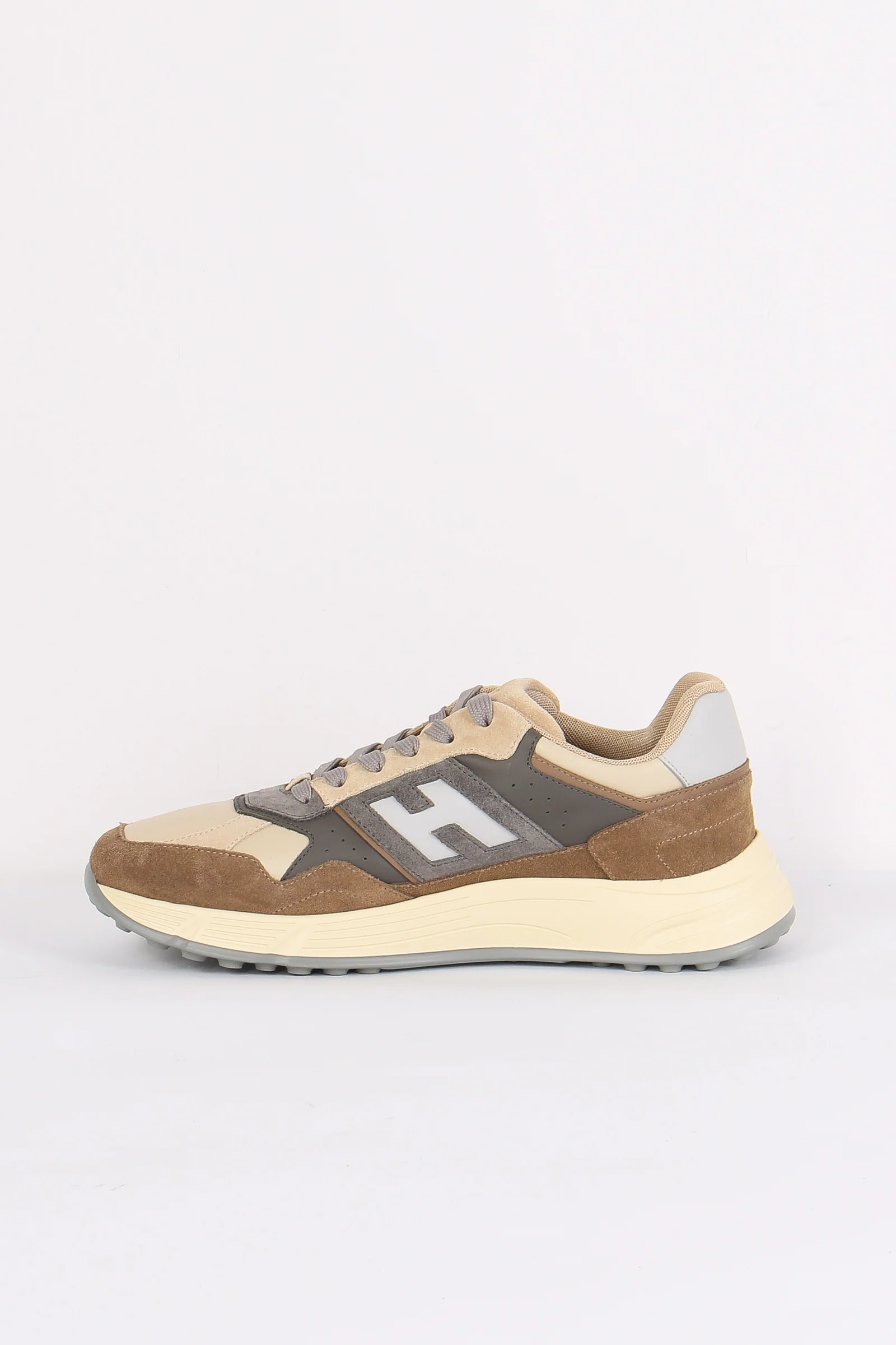 Sneaker Hyperlight Camoscio Marrone/beige - immagine 7