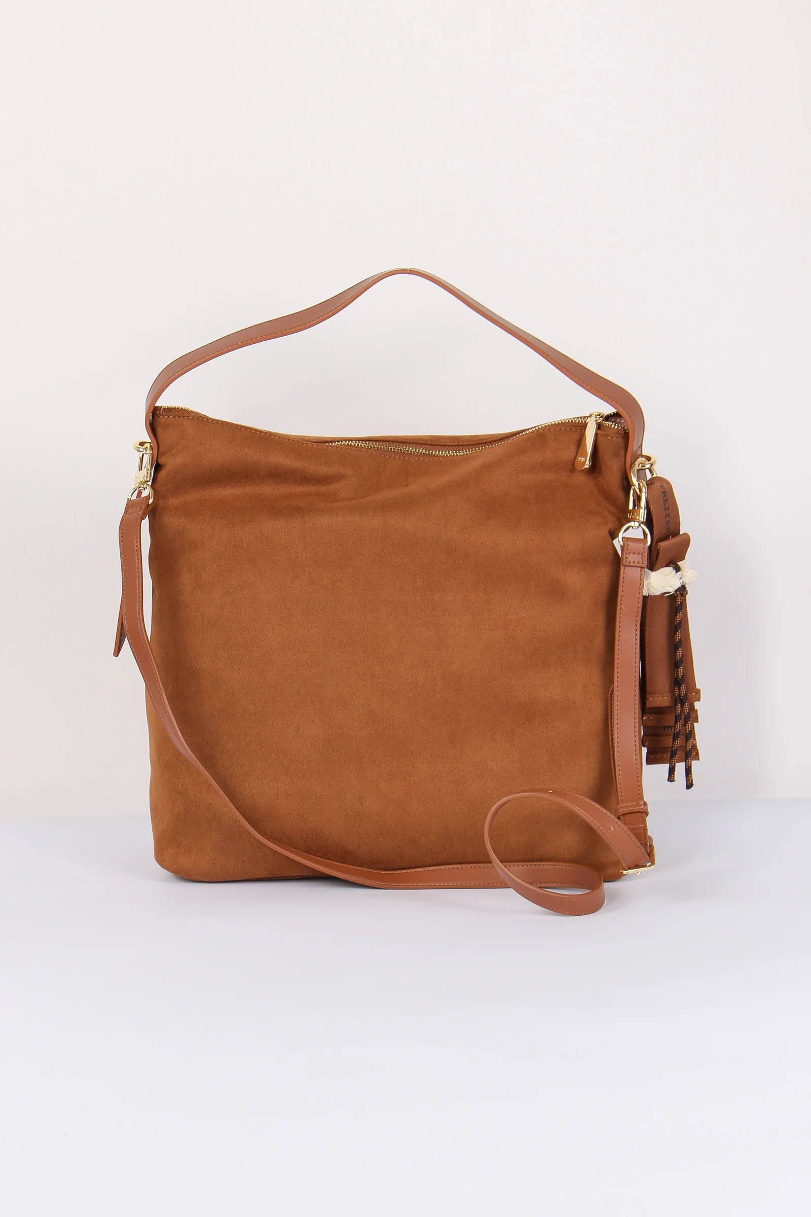 Danielle Sacca Hobo Ecocamoscio Cuoio - immagine 4