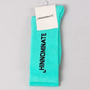 Calzini Scritta Verde Menta
