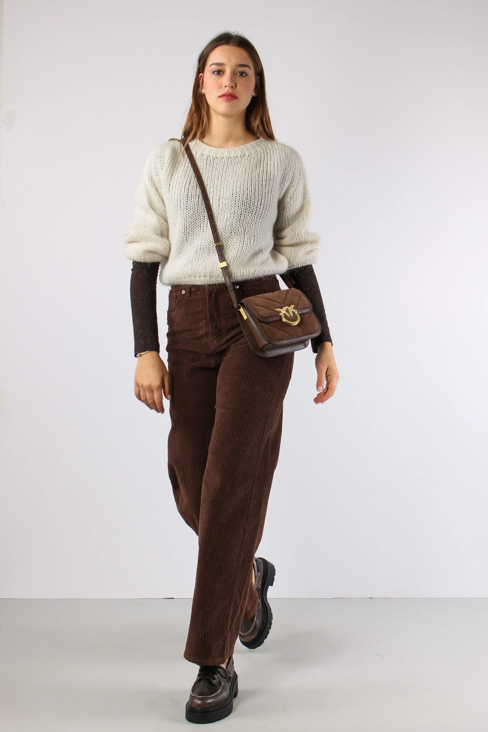 Maglia Scatoletta Filo Lurex Crema - immagine 6