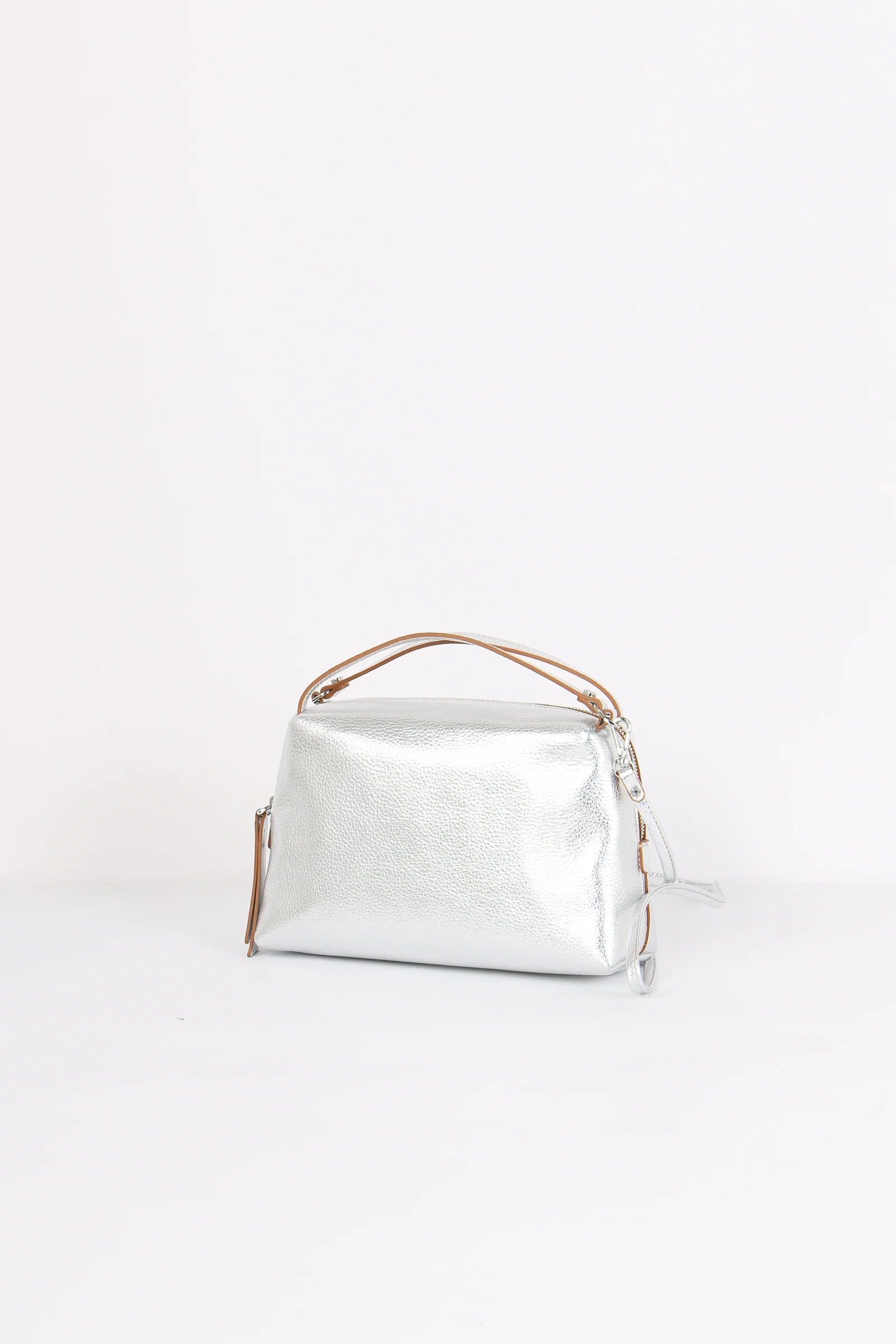 Alifa Mini Bag 2 Manici Meta Silver - immagine 3