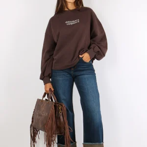 Felpa Cotone Dolcemente Compli Moro