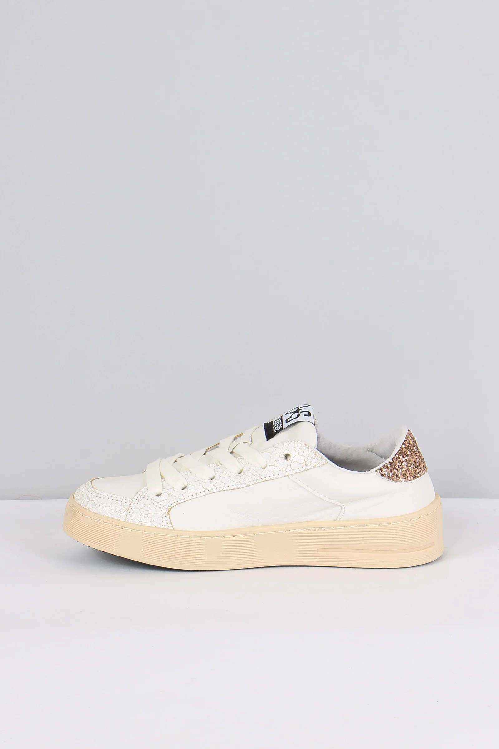 Sneakers Enjoy Star Glitter Bianco/oro - immagine 8