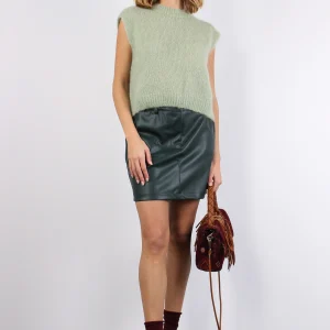 Minigonna Ecopelle Bosco