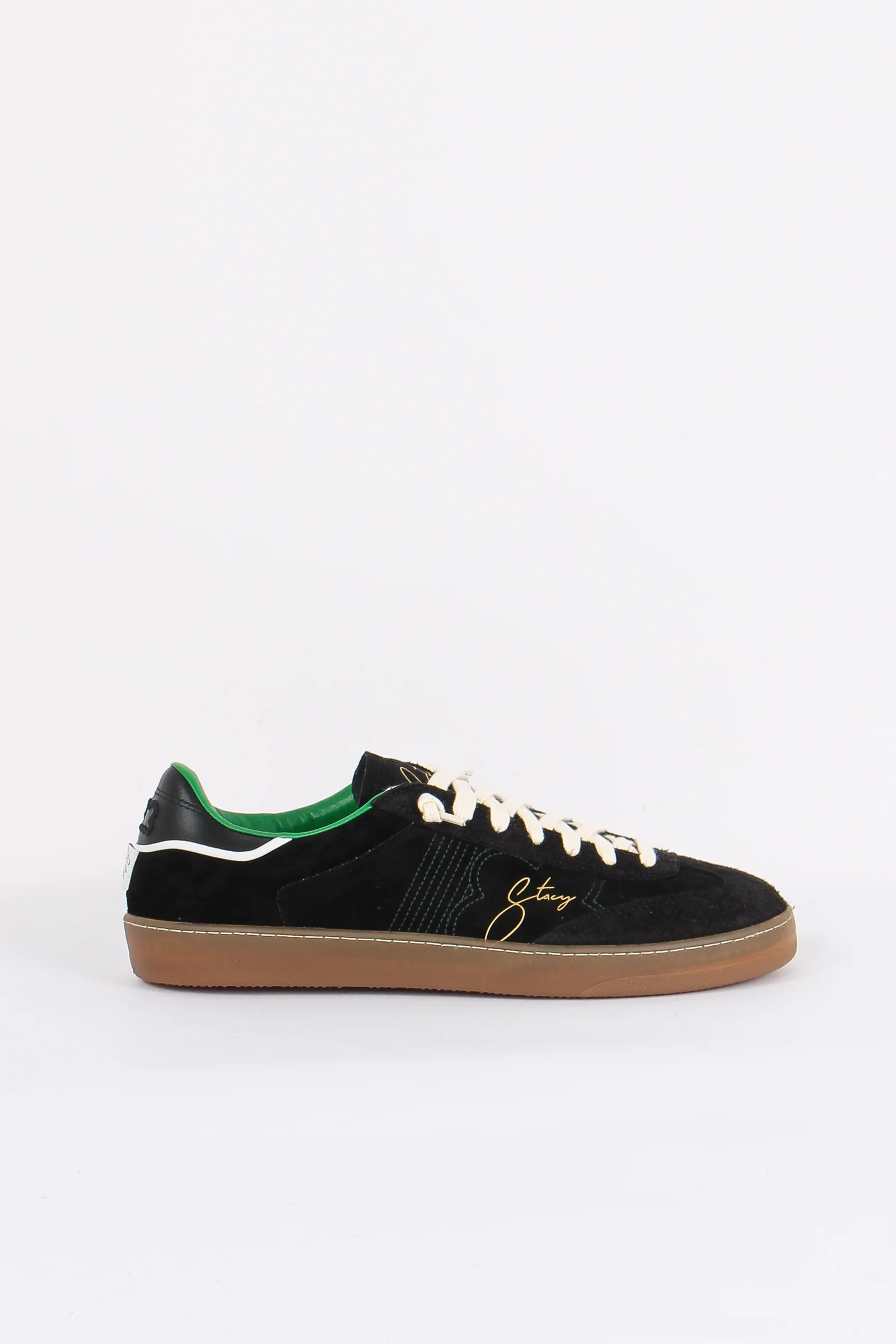 Sneakers Bicolor Camoscio Black/green