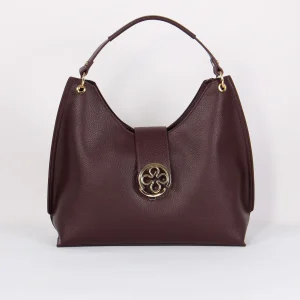Federica W Hobo Placca Rosone Bordeaux