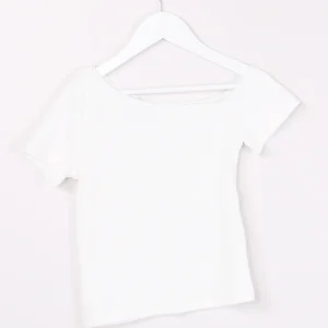 T-shirt Asimmetrica Costina Off White