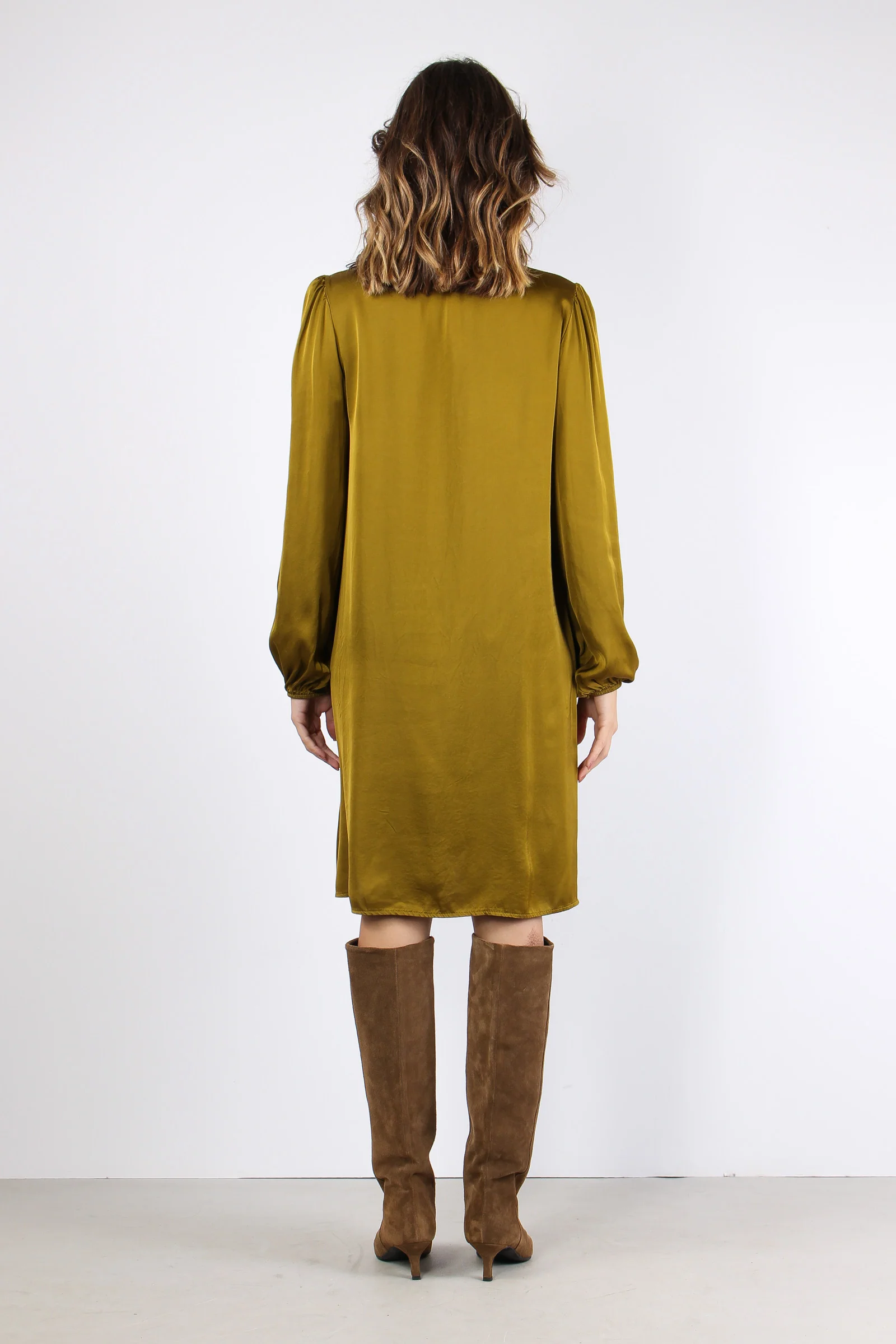 Abito Fiocco Viscosa Olio - immagine 5