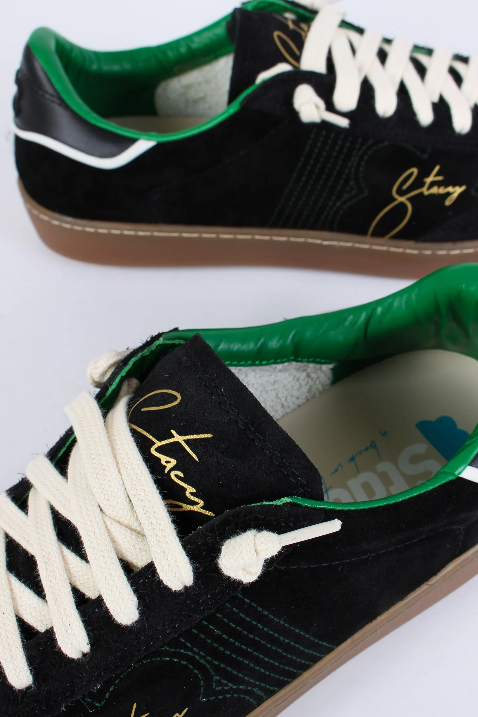 Sneakers Bicolor Camoscio Black/green - immagine 5